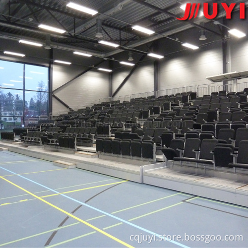 JY-768 factory price folding grandstand telescopic chair for indoor auditorium telescopic chair